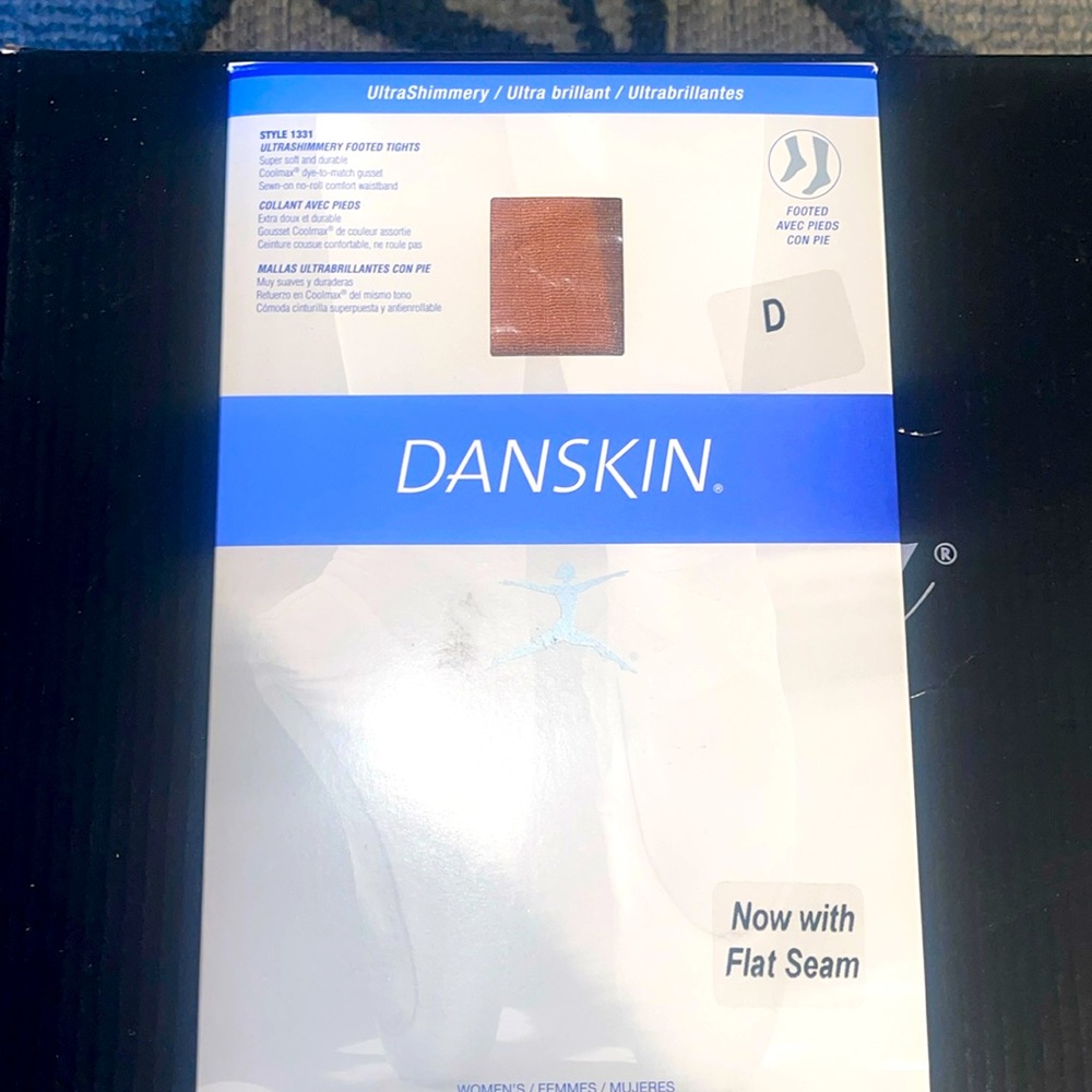 Danskin Women's 1331 Ultrashimmery Tight
Footed tights 
Toast color
Size D